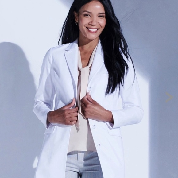 medelita Jackets & Coats Medelita Womens Rebecca Slim Fit Lab Coat Never Worn Size 6 Small
